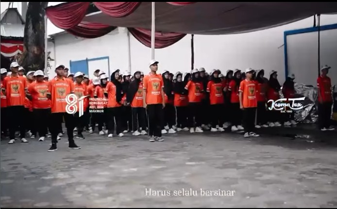 Upacara Peringatan HUT Kemerdekaan RI di Pabrik